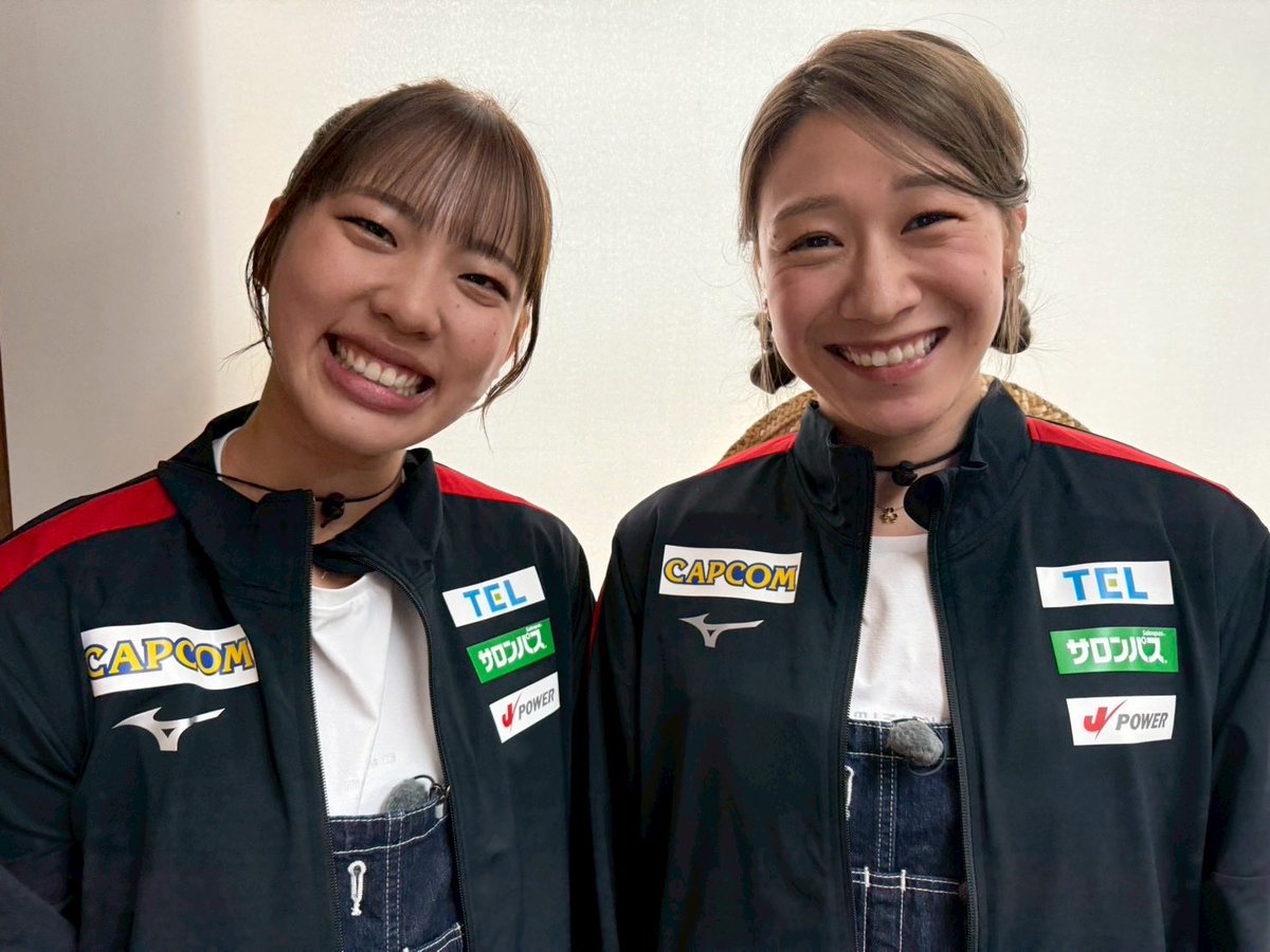 TBSvolleyboo's tweet photo. 🤤🍖お知らせ🍖🤤

今週５日（日）よる7時〜
#バナナマンのせっかくグルメ 🍌🍣

🇮🇹イタリアリーグで切磋琢磨しあった仲良しコンビ
#石川真佑 選手＆ ＃関菜々巳 選手が
出演👐👐💓

埼玉県の飯能市にお邪魔してきました🤤💚💛
コートの外でも息のあった2人🤭
是非ご覧ください☺️👏

👀（2人のお揃いのペアルック＆髪型もとっても可愛かった😆💛）

@m_ish_0514 
＠Nanazo0612 
@sekkaku_tbs