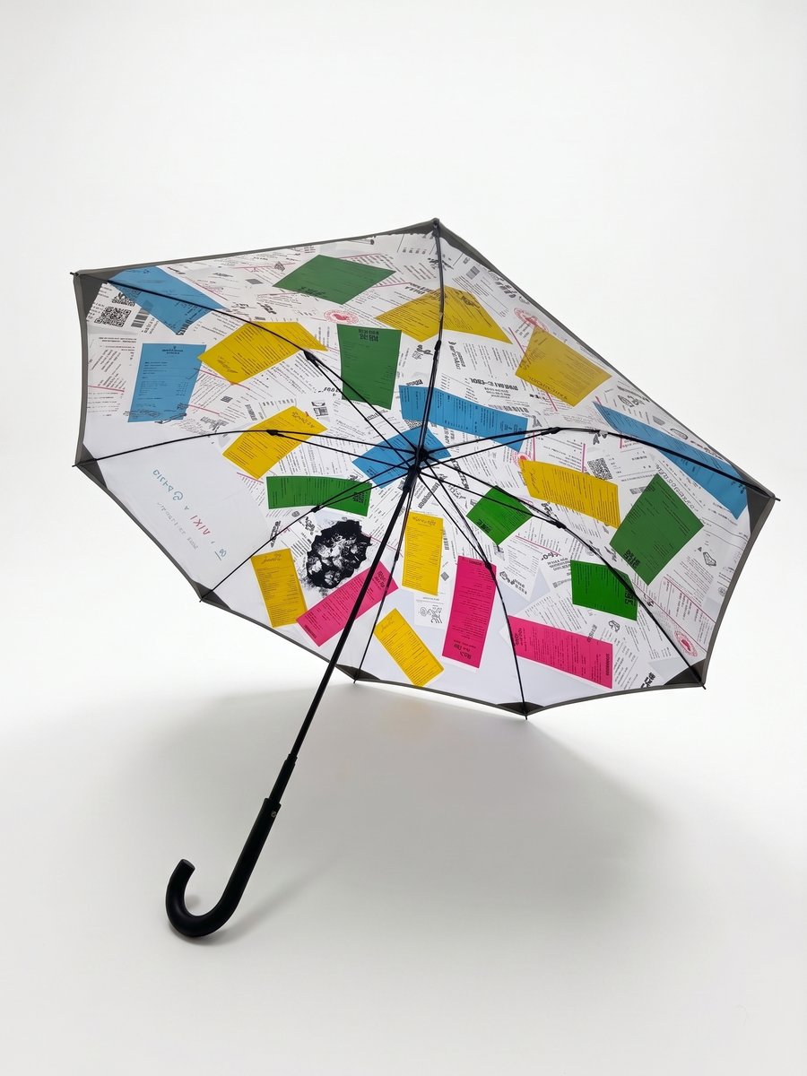 vikifpa's tweet photo. 【傘コラボしました☂️】
雨の日を、特別なアート体験に変える傘が誕生。傘を開いた瞬間に広がるあなただけの空間。
日常の軌跡であるレシートや猫のまなざしを内側に宿したこの傘は、単に雨をしのぐ道具ではなく、一緒に旅するパートナー。傘をさす時間が、あなたの感性をひらく旅に変わります。👇 https://t.co/jBaQAIcW2m
