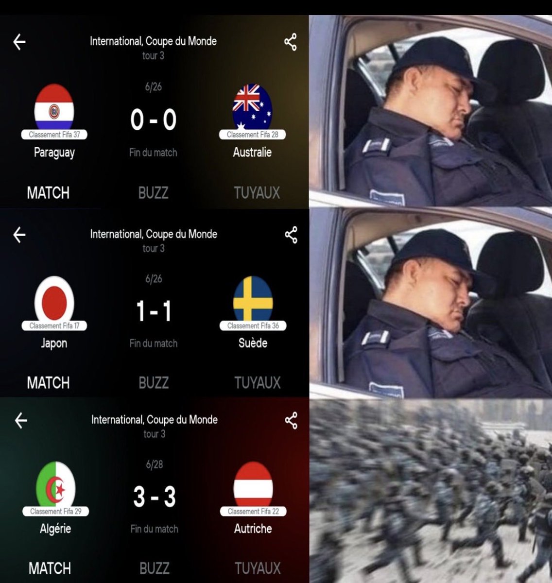 realmarealm's tweet photo. @ViralMindLive Well the investigation should start with Australia's draw against Paraguay and Sweden's draw against Japan which allowed Australia and Sweden to secure qualification, while teams such as Iran, South Korea and, eventually, Scotland dropped out of the top eight of best third. https://t.co/nP4MwptEiX