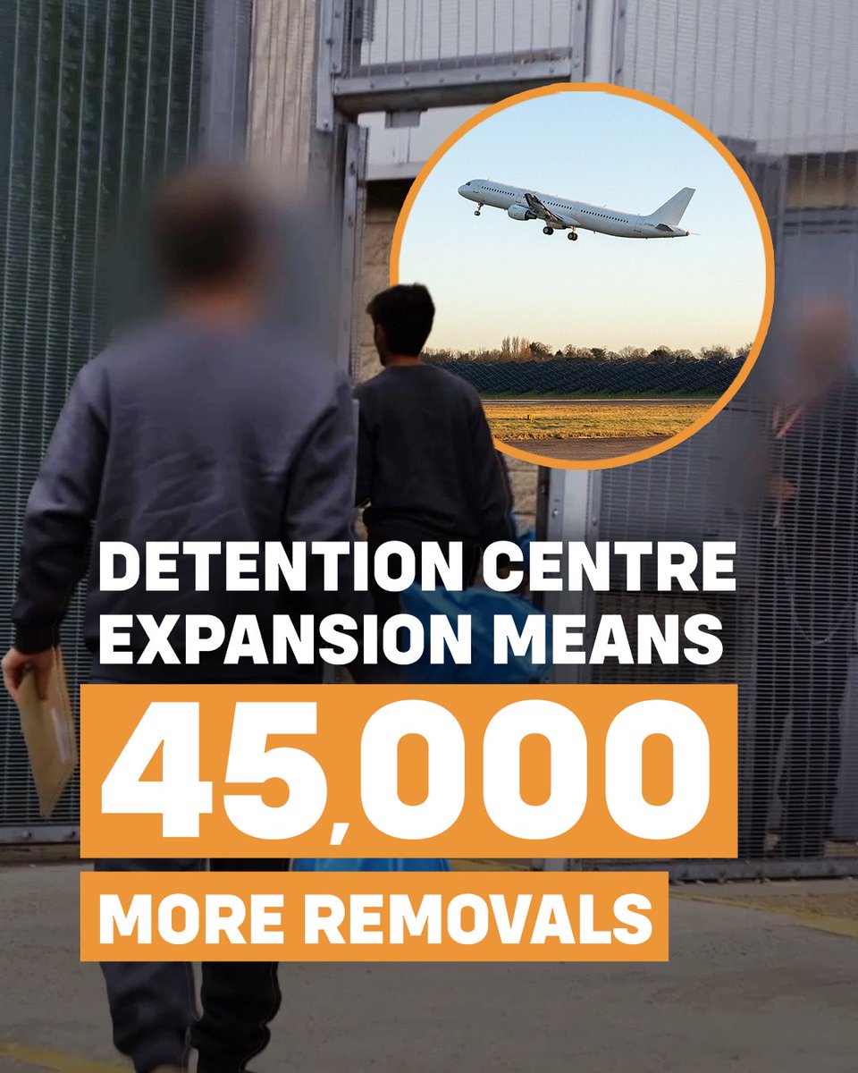 ukhomeoffice's tweet photo. 45,000 more illegal migrants and foreign criminals will be deported or removed from the UK within the next decade.

Capacity at secure Immigration Removal Centres is increasing by 1,000 beds so that foreign offenders, illegal workers and small boat arrivals can be removed faster. https://t.co/QQhLUcdbaF