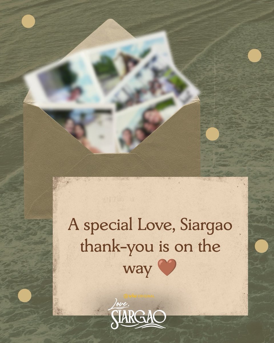 Viu_PH's tweet photo. A special Love, Siargao thank-you is on the way. ❤️🌊

When Love, Siargao hits No. 1 on Viu, exclusive signed Polaroids from the cast will be up for grabs. Stay tuned. 📸✨

#LoveSiargao #ViuOriginal https://t.co/0cZtptB3K2