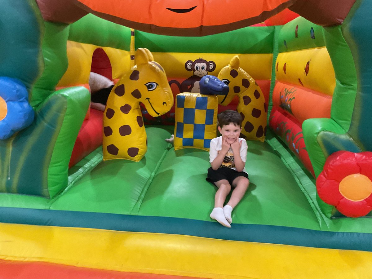 ctrps1's tweet photo. The boys &amp; girls from the Sunflower Room 🌻 had an amazing celebration to end their time in Mrs Baine’s class! 🥳 

Thanks to our families for joining us. The bouncy castle 🏰 &amp; balloon dome🎈 were a massive hit! 

Huge thanks to our very own Alison &amp; Big Bounce Lisburn! https://t.co/DwGiNOGHuT