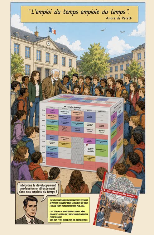 diversifier's tweet photo. Encouragements solidaires à tous les chefs d'établissement dans l'organisation "pédagogique" du temps scolaire, c'est à dire incluant le temps du développement professionnel de son équipe.   #eduinov #cardie #pronote #leadership.  Extrait de  https://t.co/VpoR4urPSa https://t.co/XRwAJAfWMJ