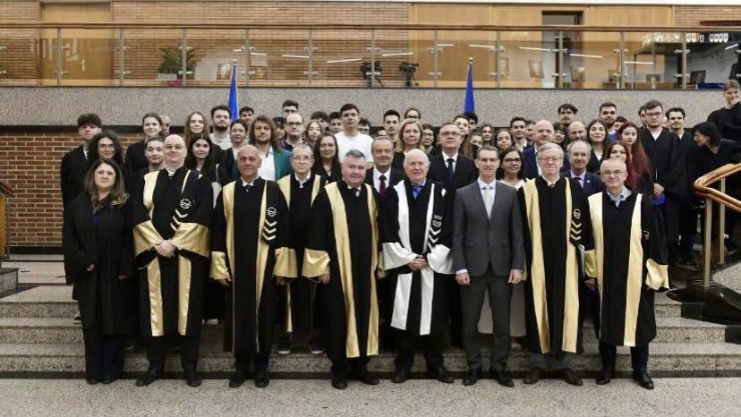 upbcampus's tweet photo. #upbcampus We were honored to witness the conferment of the Doctor Honoris Causa title to Prof. Eliezer Rabinovici, one of the most distinguished figures in contemporary theoretical physics β for his outstanding contributions: #HighEnergyPhysics, #QuantumField & #StringTheory. https://t.co/nQFQQDyxwz