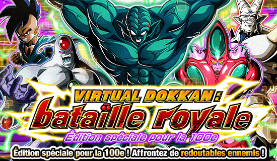 satchfroggy's tweet photo. ✨ Le Battlefield 100ème édition est dispo !

On y affronte tous les LR Battlefield soit 11 adversaires, c'est stylé !

#DokkanBattle https://t.co/MXGlPJB6AZ