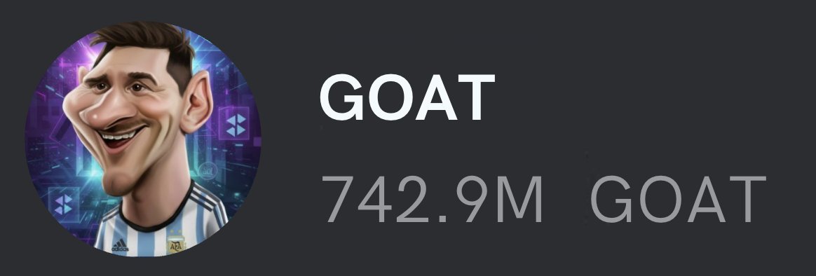 GOATmemeSOL's tweet photo. Claim $500,000 - $GOAT airdrop for first 500 🔥

$GOAT will list Soon on $Solana ⏰

✅ Follow @GOATmemeSOL w/🔔
✅ RT + Like pinned post 📌
✅ Comments $SOL address + RT ♻️

Every wallet gets 125,000 $GOAT 🪂 https://t.co/vGZumMoHo3