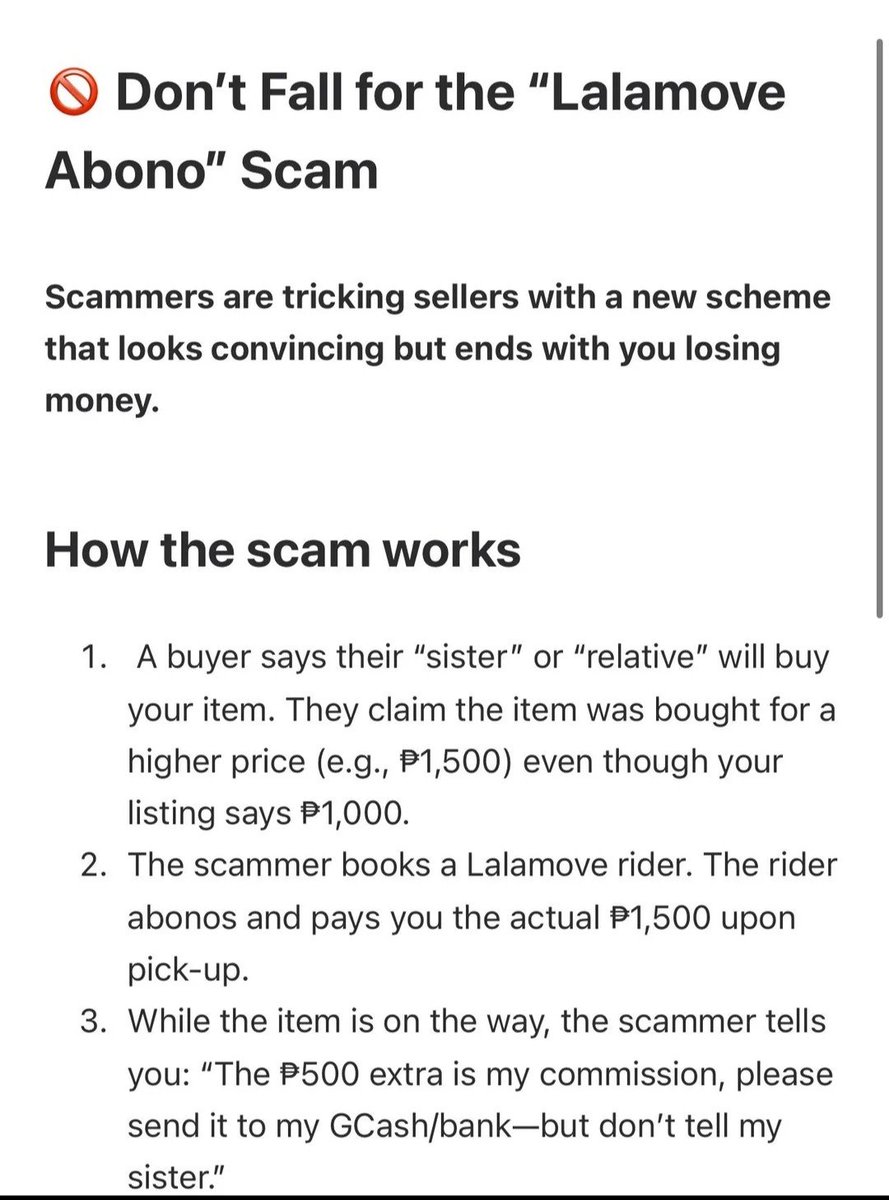 vianaszn's tweet photo. AWARENESS THREAD 
‼️ FB MARKET PLACE BUYER WITH LALAMOVE ABONO MODUS ‼️

first time listing on fb market place at muntik ako mascam ng buyer. buti na lang may experience na ako as a seller at mabait na babaeng rider ang natapat sakin. check the thread for my convo w scammer (1/8) https://t.co/kHTOYxnlQQ