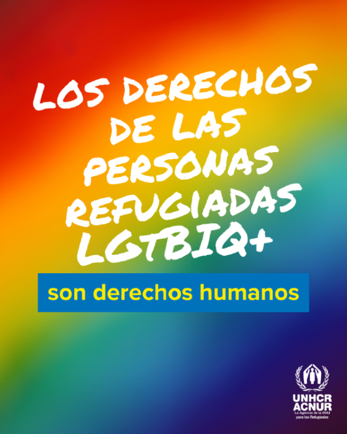 ACNURspain's tweet photo. Durante el mes del Orgullo y todos los días: los derechos de las personas LGTBIQ+ refugiadas son derechos humanos.
Sin excepciones.
Sin concesiones.
Sin discriminación. https://t.co/5stwWHQqqs