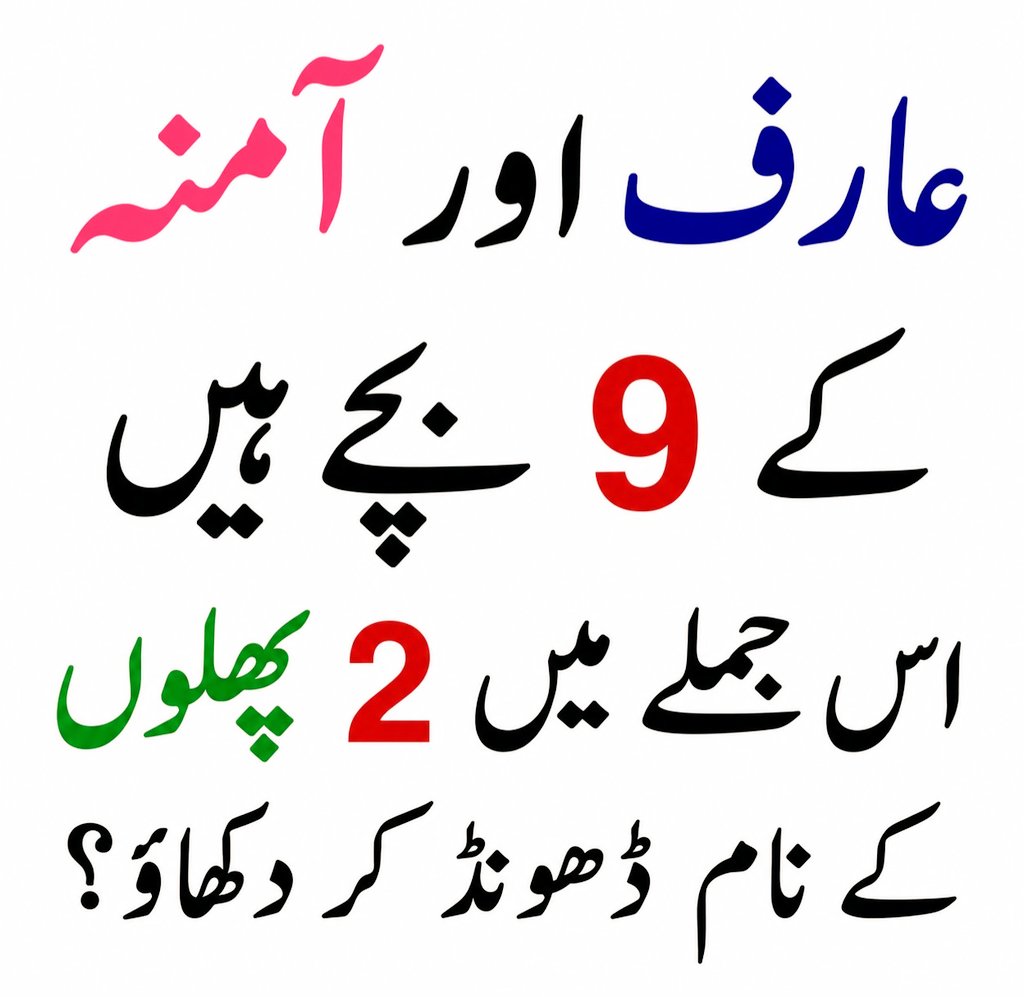 Javedcreative's tweet photo. اس جملے میں دو پھلوں کے نام ڈھونڈ کر دکھاؤ https://t.co/GGEbiOyrEs