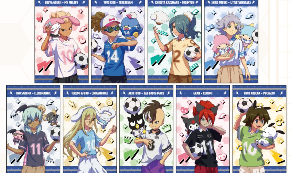 ShinAngelico's tweet photo. 🚨 Nueva colaboración de Inazuma Eleven x Sanrio

COMPRADME TODOS ÚLTIMO AVISO https://t.co/DSQ68I3ZEd