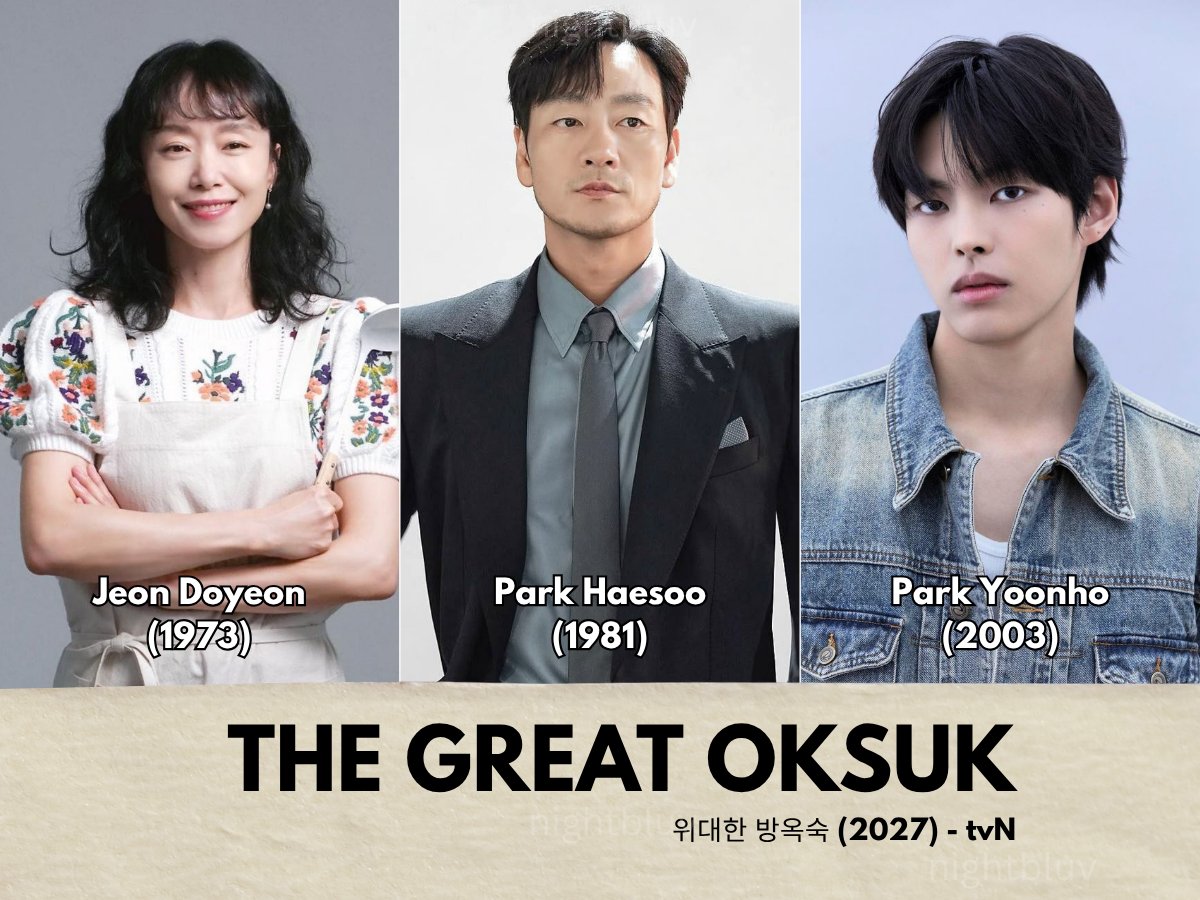 nightbluv's tweet photo. Park Yoonho upcoming drama
The Great Oksuk (위대한 방옥숙)
➕ Thriller, dark comedy
📺 tvN / 2027
⭐️ ? / support

The Great Oksuk tells the story of a group of housewives who will do anything to protect their luxury apartments and priceless Han River view. As chaos unfolds, one mistake leads to another, until they find themselves hiding a dead body in the Han River.

#ParkYoonho #박윤호