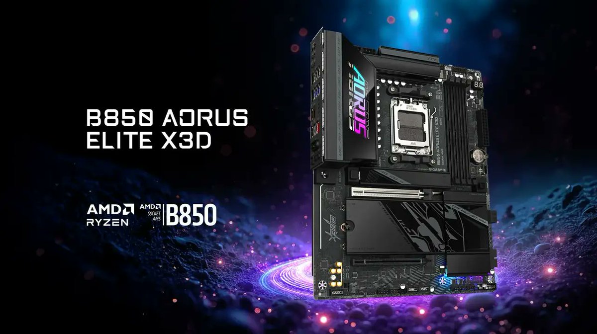 VideoCardz's tweet photo. Gigabyte lists B850 AORUS ELITE X3D motherboard with X3D Turbo Mode 2.0 

https://t.co/P8NxKndT1m https://t.co/jV5KA4EKq3