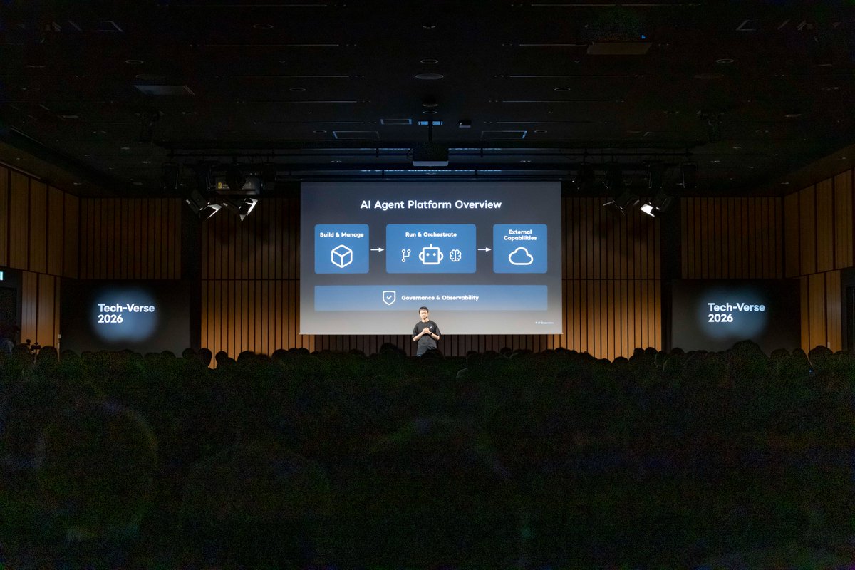 LINE_Global's tweet photo. At Tech-Verse 2026, engineers from our offices around the world gathered to share what they know, what they've built, and what's next — in AI and in core technology. The sessions were a global conversation, packed with real insights and case studies built by the Group's leading talent through cross-border collaboration.
- https://t.co/48tMPYVSXf