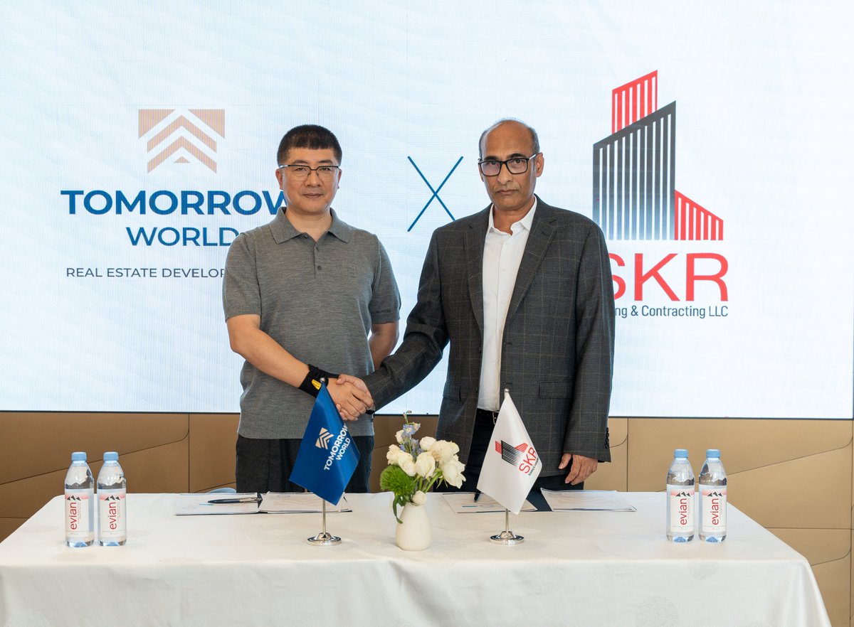 CBN_ME's tweet photo. Tomorrow World Properties has appointed SKR Building and Contracting as the main contractor for Tomorrow 166, its premium development on Dubai Islands.
https://t.co/myu4ASOiHE https://t.co/PXKSPm4i2Y