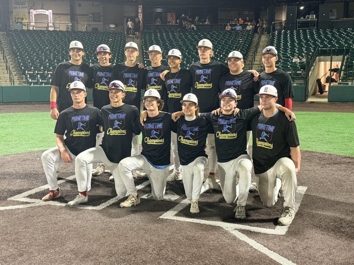 baseball_2028's tweet photo. Primetime Champions for EBT South Blackburn 16U   3-1 Win 
Nolan Blackburn 5IP 1ER 
Keegan Crabtree 2IP 3K 0ER 
Nate Walenga 3H 1RBI 
Nolan Blackburn 1H 1 RBI
Keegan Crabtree 1 RBI 
18-2 on the summer 
@teams_elite @elite_baseball @CoachVanMill https://t.co/b9DsvX6L15