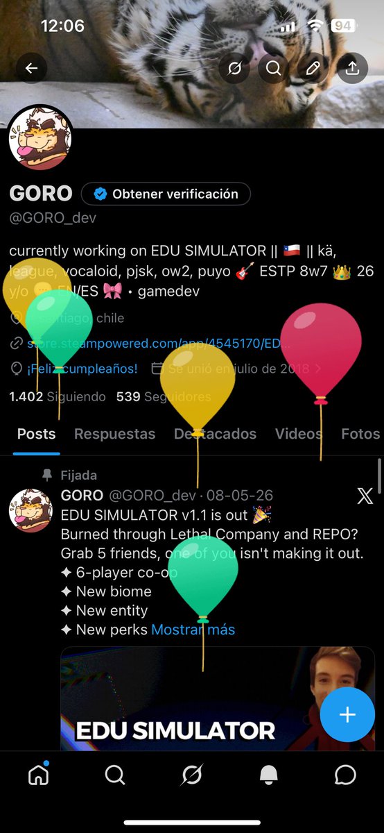 GORO_dev's tweet photo. BALLONSSSS!!! 🎉🎉 https://t.co/6aGxskatXq
