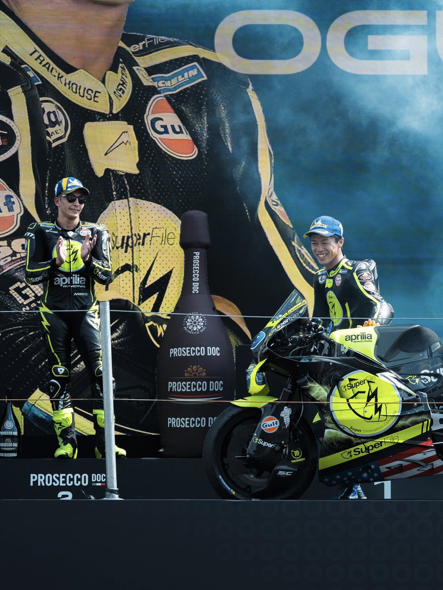 TrackhouseMoto's tweet photo. Trackhouse takes it all! 

From the USA to The Netherlands - The House brings home wins from Saturday and Sunday in NASCAR &amp; MotoGP. 

#Trackhouse https://t.co/uJiOOT37ek
