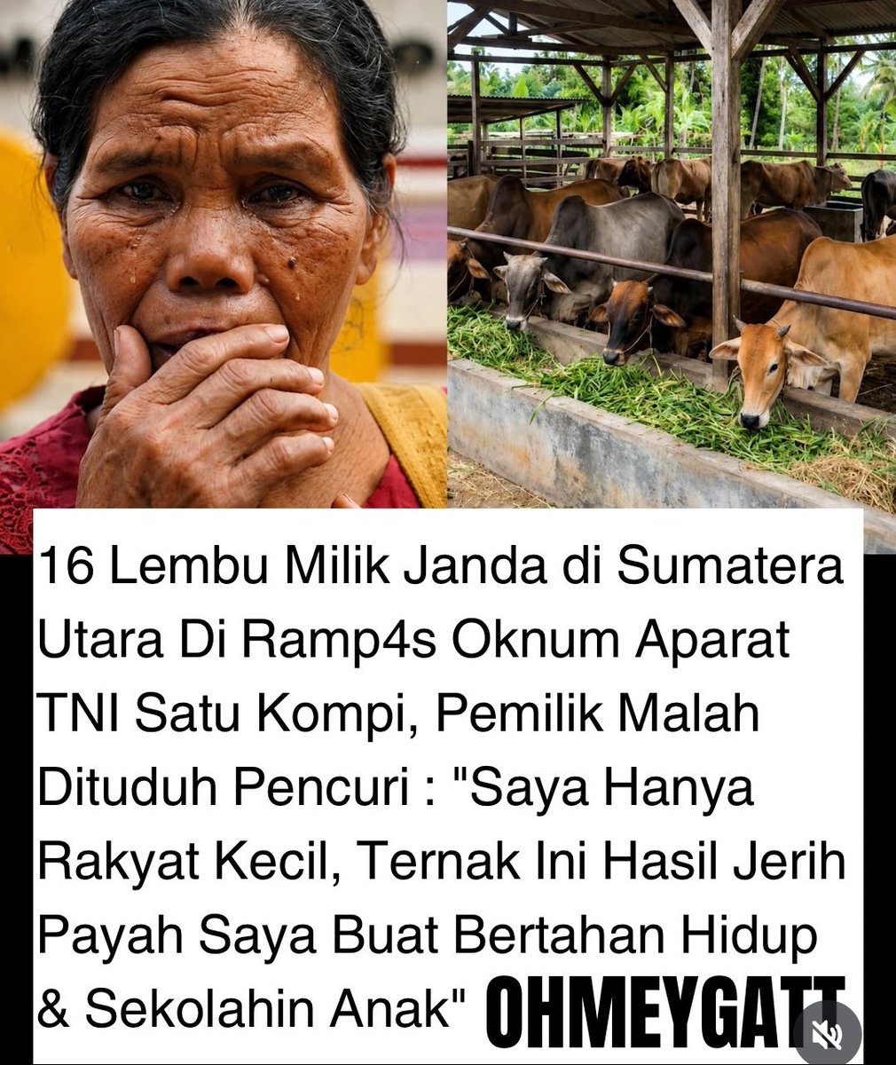 WinnerCogan's tweet photo. sudah dimulai kebiasaan ala orde baru. tentara bebas merdeka mwnindas siapapun. siap siap besok keluargamu yang diangkut, bukan lagi sapi https://t.co/PClbpXi6xA