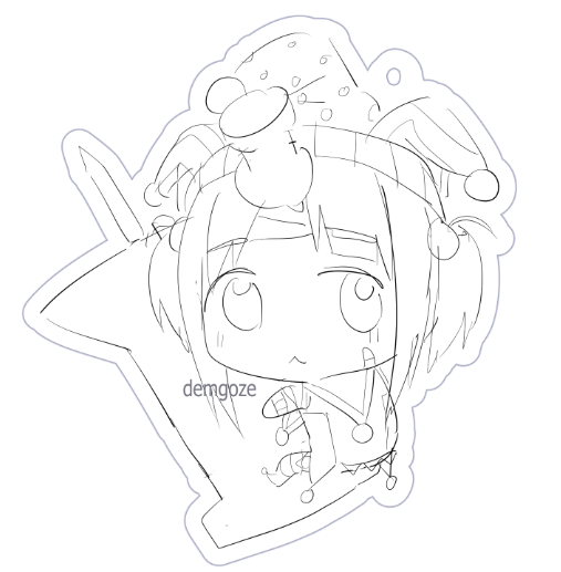 PikoJester's tweet photo. Piko Jester keychain WIP!
Piko will destroy Pinterest nation to ruin Pinterest-chan 👿 https://t.co/iZd7AOJXHE