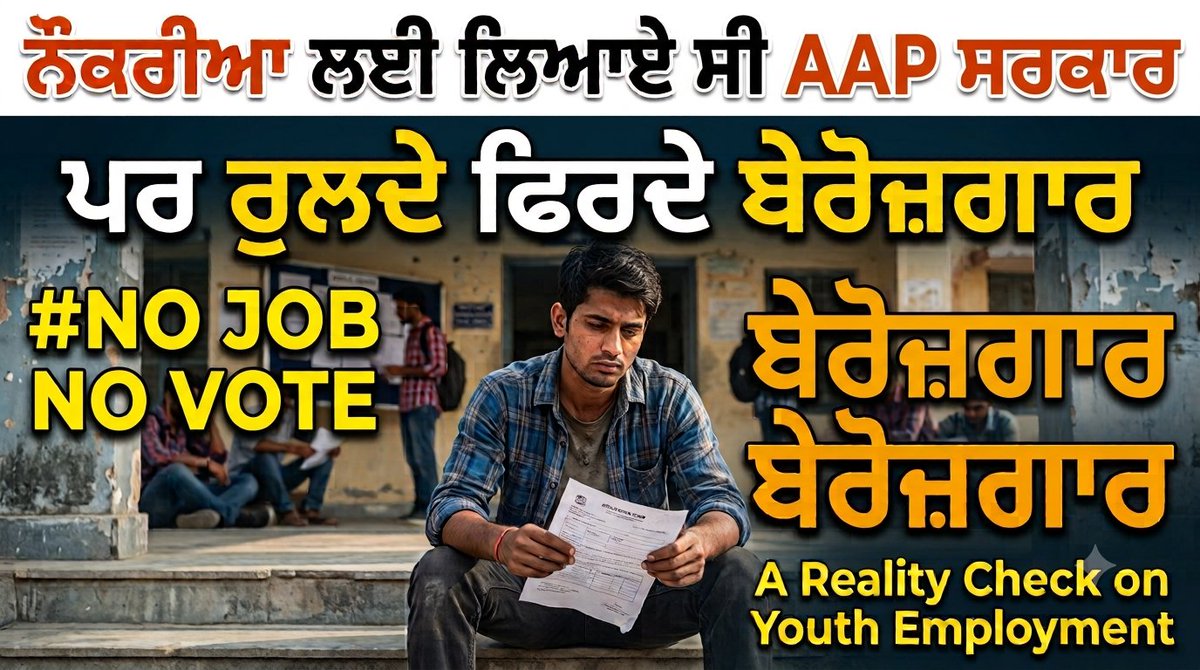 Ramanpreet26313's tweet photo. ਨਿਕ ਛੁਕ ਨੂੰ ਭਰਤੀ ਕਰਕੇ 60,000 ਨੌਕਰੀ ਗਿਣ ਰਹੇ ਓ! ਜਨਤਾ ਤੋਂ ਨਹੀਂ ਡਰਦੇ ਤਾਂ ਰੱਬ ਤੋਂ ਹੀ ਡਰੋ, ਸਰਾਸਰ ਝੂਠ, ਤੋਬਾ ਤੋਬਾ!#ReleasePatwariVDO #YouthDemandJobs #NoJobNoVote
@BhagwantMann @ArvindKejriwal @officeofssbadal @SukhpalKhaira @bsmajithia @meet_hayer @gurmeetkhuddian https://t.co/EU9qfd7IQb