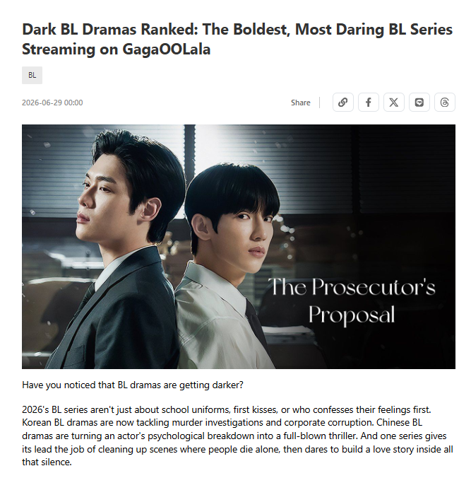 gagaoolala's tweet photo. Dark BL Dramas Ranked: The Boldest, Most Daring BL Series Streaming on GagaOOLala🧐

Read more: https://t.co/48h0vcTHtP https://t.co/ocu5yTfnws