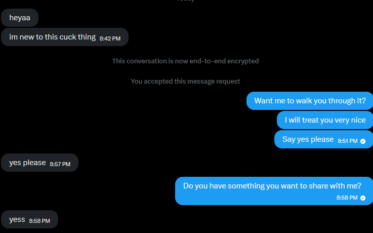 cuckssendgf2me's tweet photo. Remember cucks, just because you are new to having your gf taken by another man, doesnt mean you dont deserve it! If you find the right bull, your life can be so much more fulfilling! I helped this cuck give his crush away to me, and he is soooo happy now. https://t.co/2JV82B2lBq