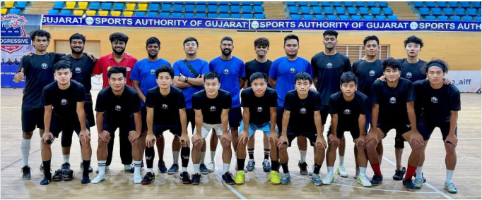 chhungti90647's tweet photo. 🏆 History for Mizoram!
Tlangnuam FC are the #AIFF Futsal Championship 2026
winners after defeating Progressive Sport Academy
(Gujarat) 9–5 in the final at the SAG Indoor Stadium.
#AIFFFutsal #Futsa #TlangnuamFC #IndianFootball #championsnosbt https://t.co/bza3rv25pA