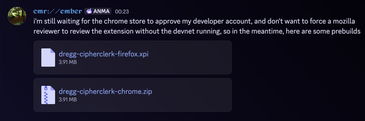 DreggNet's tweet photo. while we fight the ops demons and bring up the cluster, $DREGG insiders get the first prebuilds of the browser extension 👀 https://t.co/GvUNSt57Vw