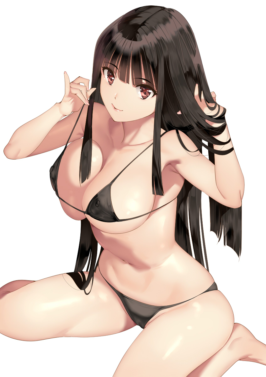 黒髪ぱっつん 