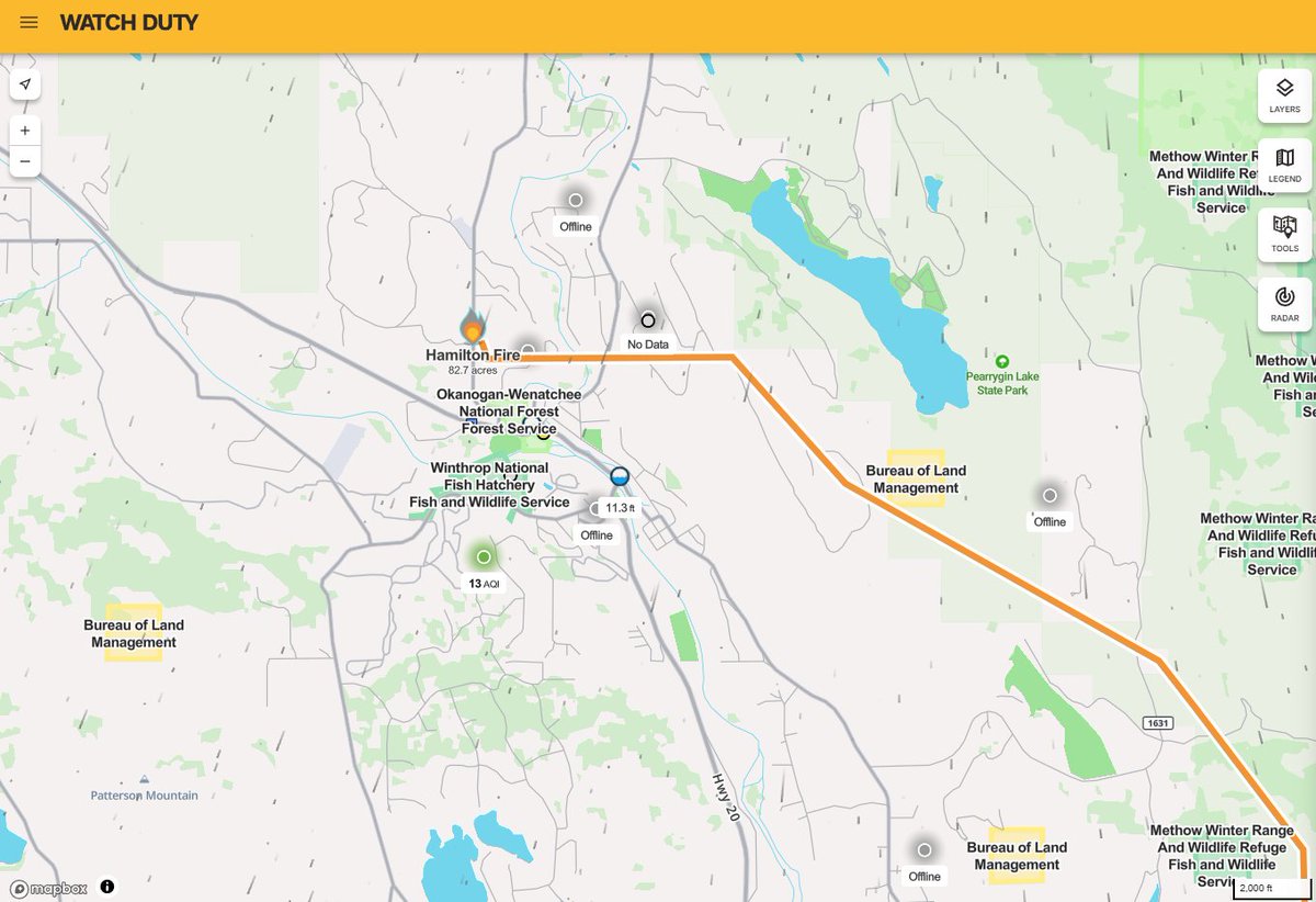 Wa_fire_watch's tweet photo. #HamiltonFire Great news regarding the fire tonight. Forward progress has been stopped. :D Level 3 lowered to Level 2 Be Ready. Level 2 reduced to Level 1 Set. West Chewuch road will remain closed due to fire fighters working in the area. Red Cross Evac Center has closed. #wawx https://t.co/EN7F64nohK