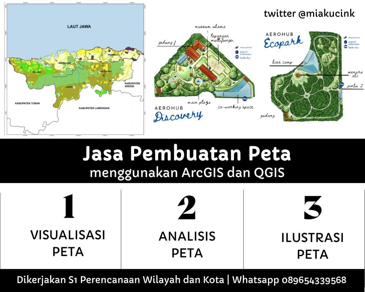 miakucink's tweet photo. siang all. aku buka jasa buat peta yaap mulai dari visualisasi, analisis, dan ilustrasi. Aku menggunakan ArcGIS n QGIS. Klop banget untuk laporan atau penelitian kalian. Hasil-hasilnya beserta penjelasan bisa dilihat di sini https://t.co/8XKAFdachZ

#zonauangㅤ https://t.co/eanqFdvt6L