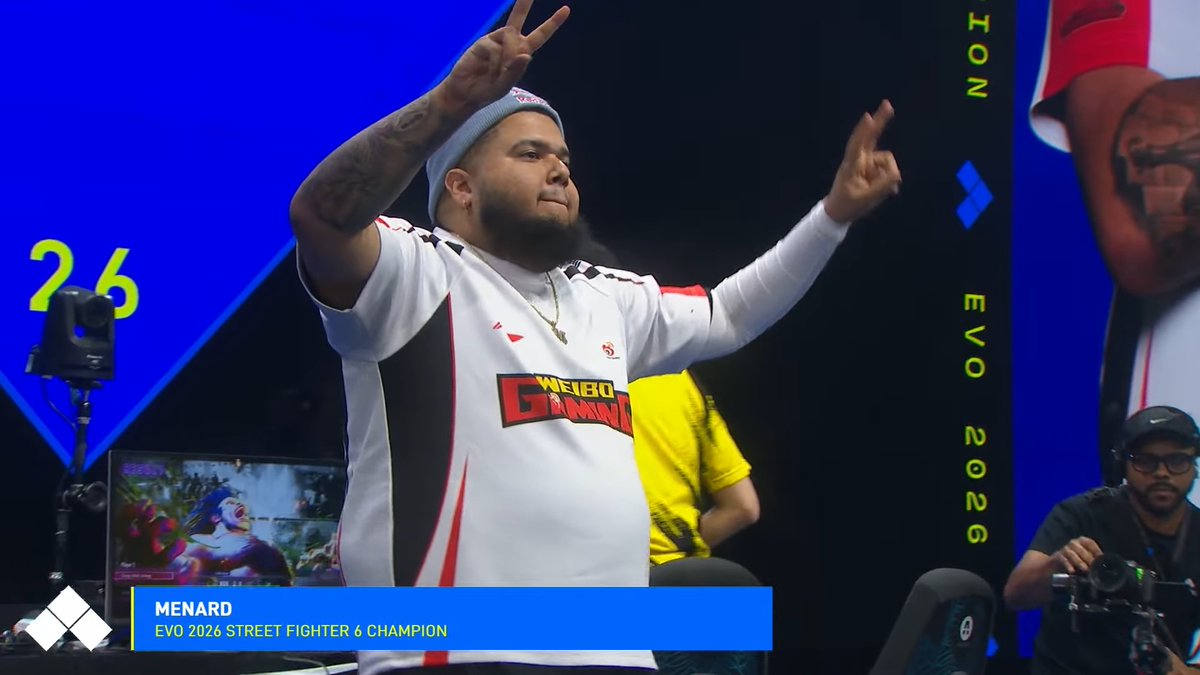 4GamerNews's tweet photo. ［EVO2026］「ストリートファイター6」部門優勝はMenaRD選手。絶対王者が連覇を成し遂げる
https://t.co/2G8g0iLvTr https://t.co/yQVC61BAGe