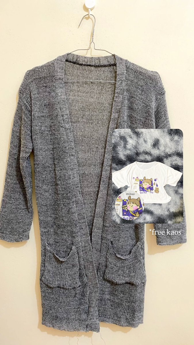 delluneee's tweet photo. @hoonieroom Cardigan (Grey) — 30.000
૮₍´˶• . • ⑅ ₎ა

• bahan premium (no minus). 
• ld 90-100cm
• free 1 kaos

_payment via qris, tapii bisa full shoope jugaa 🍊_ https://t.co/u5gFmh0LhJ