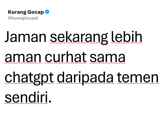 Kurang Gocap tweet media