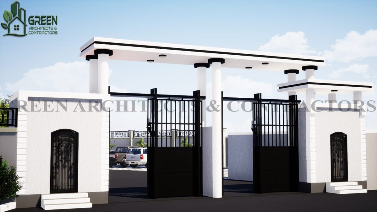 EngMukhto's tweet photo. The new main entrance design and landscape design of Burao Municipality. By @GreenArch16 
#greendesign #Construction #contract https://t.co/TdF01zkLrW