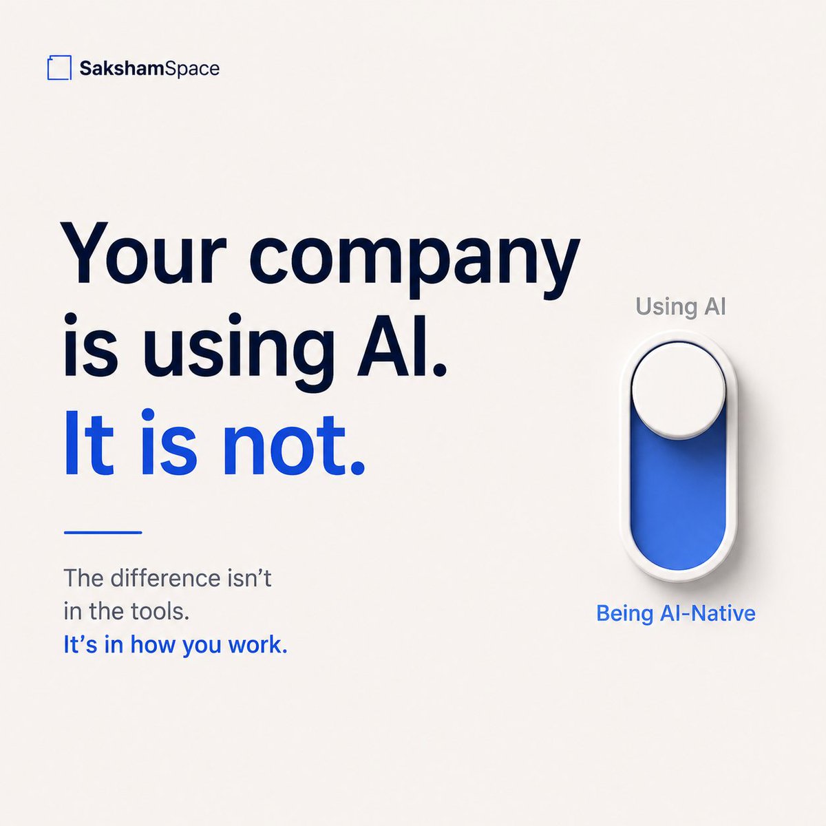 SakshamCh2302's tweet photo. You used AI this morning and saved 3 hours.
You filled those 3 hours with the same meetings as yesterday.
Nothing changed. Because nothing was designed to change.

This is the quiet failure nobody is talking about. Employees are saving real time. Entire workdays are recovered every week. But that capacity has nowhere to go inside an organisation that was built before AI existed.

The time does not disappear. It flows back into approvals, updates, and work that fills space rather than creates value.
The tools are doing their job. The organisations around them are not.

There is a name for this ceiling. And a way through it.
https://t.co/9H6pcI2Wpf

#digitaltransformation #aiautomation #shadowAI #AIStrategy #autonomousagents