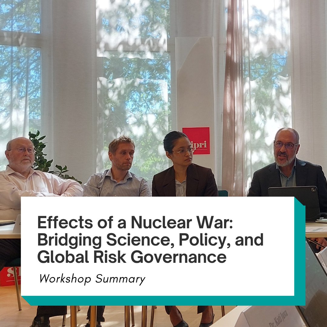 SCRAPweapons's tweet photo. On 12 June, @SCRAPweapons &amp; @PugwashConfs convened a hybrid workshop at SIPRI on nuclear winter, deterrence, and global risk governance.

Read the event summary here https://t.co/X5YoQeCDPn https://t.co/u3XAcUZaC5