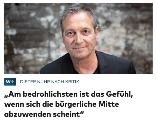 djpr's tweet photo. Wenn sich sogar deine „bürgerliche Mitte“ abwendet, hast du offensichtlich verkackt, Dieter. Heul leise. https://t.co/FTrtUkGje1