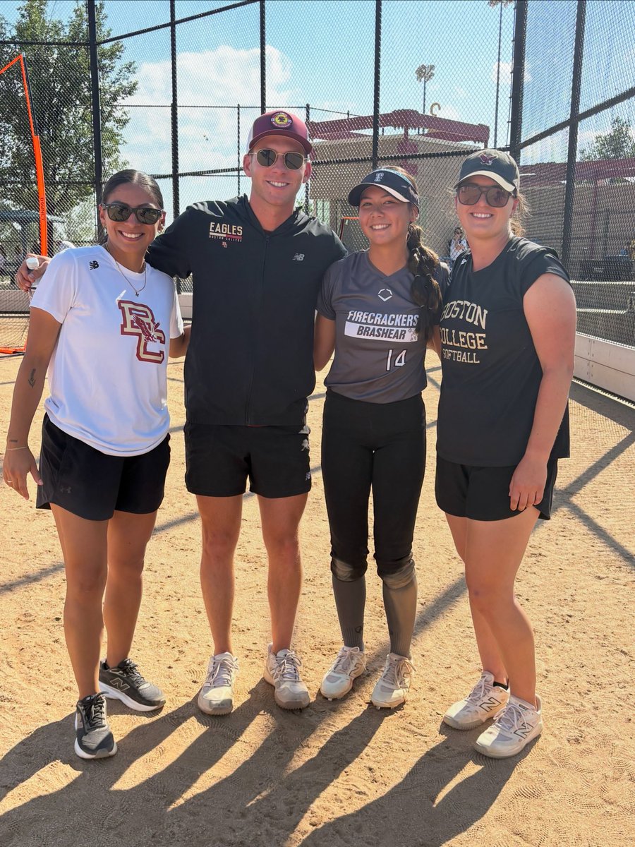 WhitneyJoe14's tweet photo. Today’s @BC_Softball camp was amazing. Thank you @CoachKrysiak and @coachgnickel for a great day. I’m looking forward to visiting your campus. https://t.co/SZu6ym5kV6