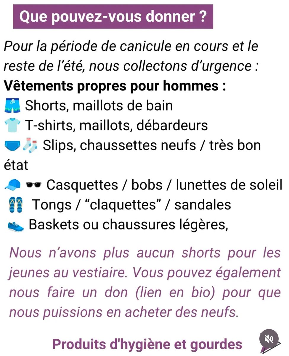 OuiCerCelia's tweet photo. Pour les petits isolés, vous pouvez donner vêtements propres et produits d’hygiène tous les jours sur Paris ♥️🫂

https://t.co/TUjSihsM1n https://t.co/IyaMGFpst0