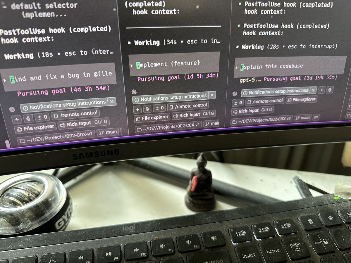 B_EtterDigital's tweet photo. @OpenAI @sama @gdb  100+hour /goal run with codex gpt 5.5xhigh without any bugs issues or regression! All thanks to SMARCH! 🙏🙏🙏 and Codex 🥰❤️ https://t.co/0Rdghgr8mG