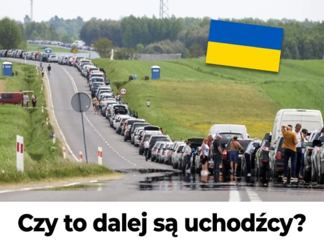 coolfonpl's tweet photo. 12-godzinne kolejki na polsko-ukrińskiej granicy, bo "uchodźcy" jadą na wakacje (do kraju ogarniętego wojną).

Każdy jeden powinien stracić status uchodźcy! https://t.co/weZWcwhcZu