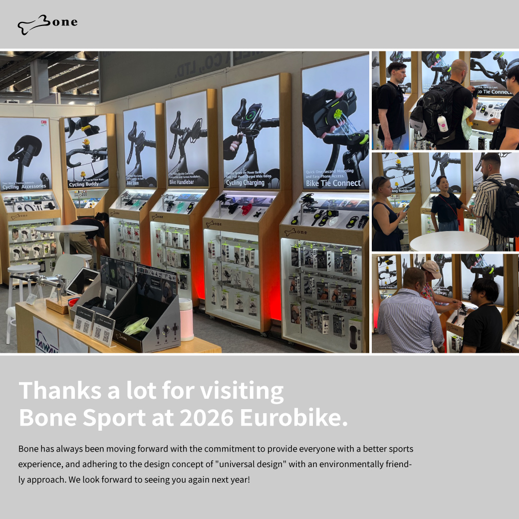 DesignByBone's tweet photo. 🚴♂️ We have received so much amazing feedback from cyclists.
Thank you all for your enthusiastic participation over these 4 days! 🚴♂️🚴♀️
Bone is always moving forward with the dedication to providing everyone with a better sports experience.
Upholding our " #UniversalDesign " philosophy, we start from an eco-friendly perspective to care for our planet.
Looking forward to seeing you all next year!
Ride With Bone, connecting the world through cycling. 🇩🇪
#RideWithBone #Eurobike2026
#Bone #BoneMakesYouDifferent