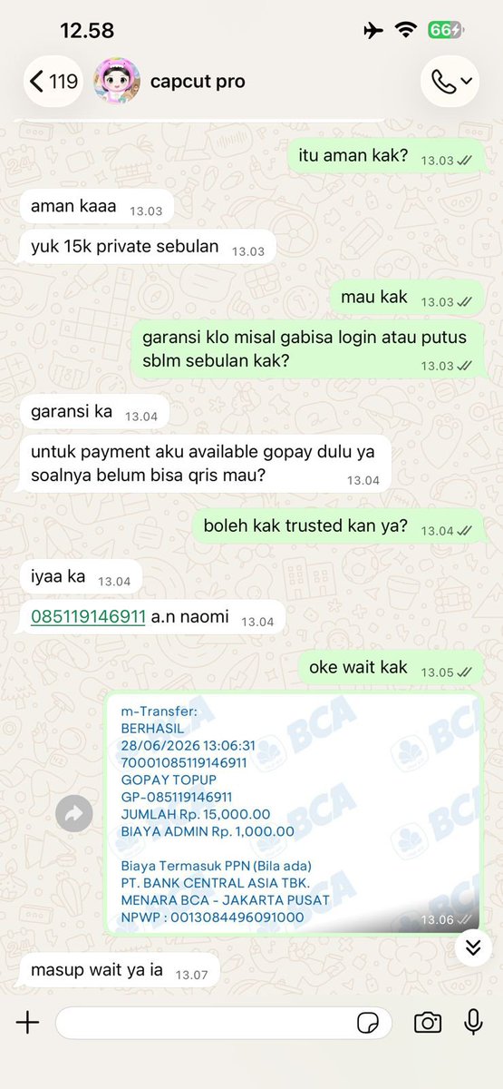 cryoverbb's tweet photo. Hi guys aku mau spill penipu scammer, buat temen" BA atau kalian yang liat postingan ini bisa bantu RT ya. Kronologi singkat aku tulis dibawah post ini.
Akunnya @dictionxary no gopay nya 085119146911 a.n naomi wa nya 0838-5888-725 &amp; 0831‑3639‑0289 #zonaba #zonauang https://t.co/H8tYdOmf3D