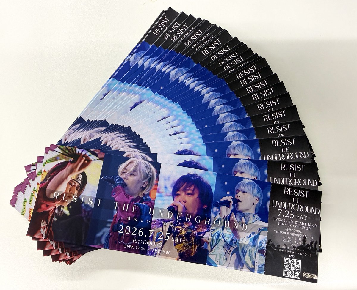 ワンマンライブ紙チケットの販売を明日の特典会より開始いたします