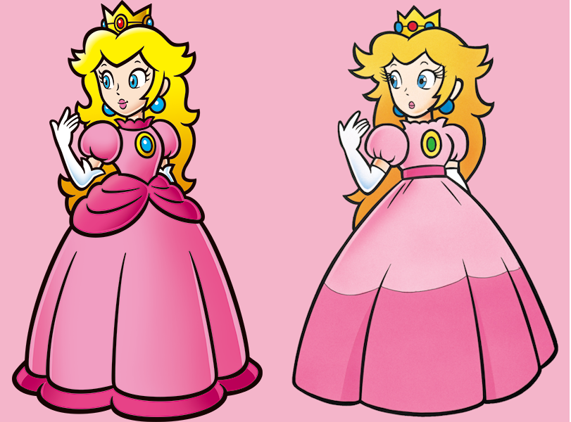 右がスーパーマリオ2·3やUSA ワールド(マリオ4) 初代マリオカート期の