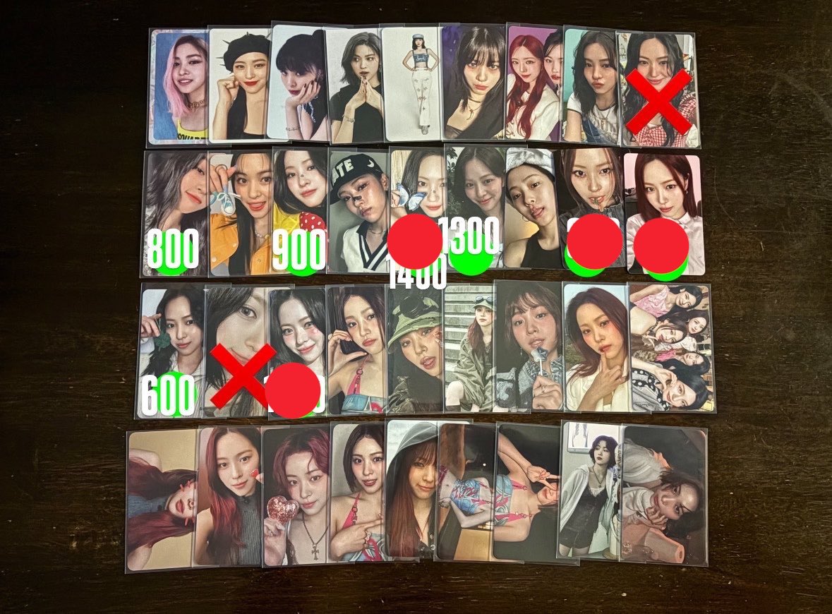 _nyujin's tweet photo. @love_itzyyyy ありがとうございます🙇🏻‍♀️
赤で印をつけさせて頂いた計4枚を5000円で買い取らせていただくことは難しいでしょうか？ https://t.co/yj1zLYpfOD