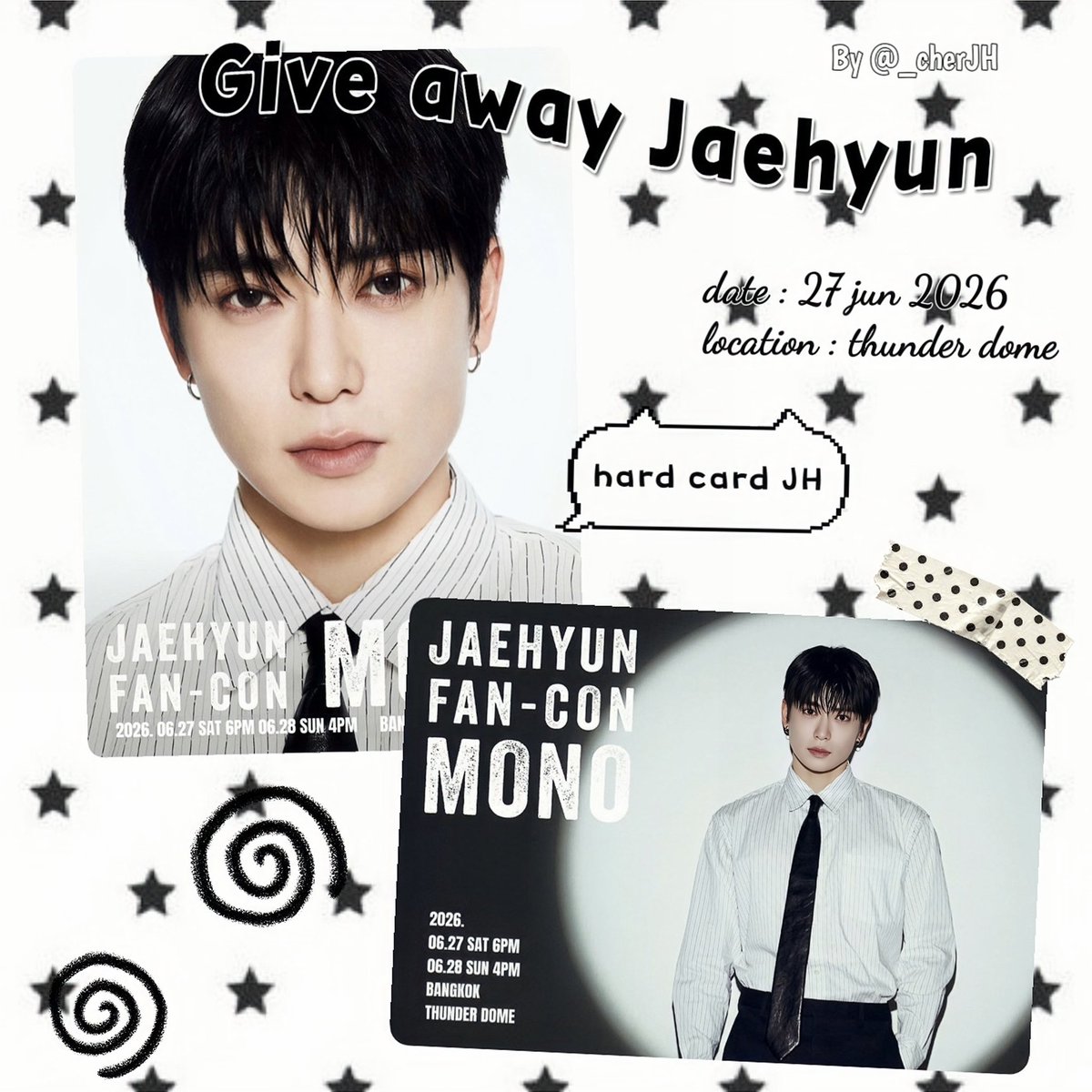 _cherJH's tweet photo. ภายในพรุ่งนี้เดี๋ยวมาลงแจก give away รอบไปรนะคะ ใครสนใจเค้าฝากรี/เมนชั่นให้หน่อยน้า🥺🙏🏻 

ขอคนสะดวกออกค่าส่งนะคะ🐈🎀
#JAEHYUNMONOinBKK
#JAEHYUN_MONO_BANGKOK
#JAEHYUN_MONO_BANGKOK_D1 https://t.co/Y58wUXVh9j