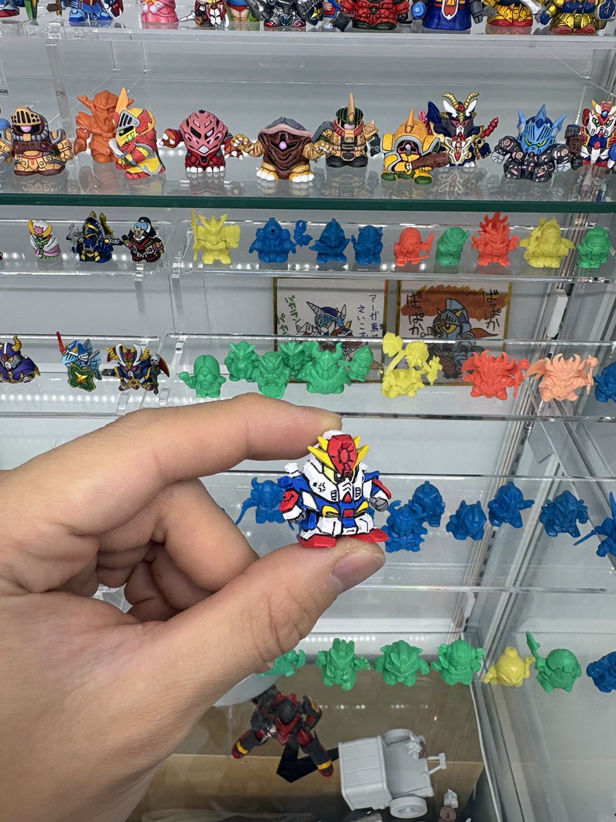 元祖SD ガン消し ZZガンダム完成！ カードダスのよう、にゃんこν