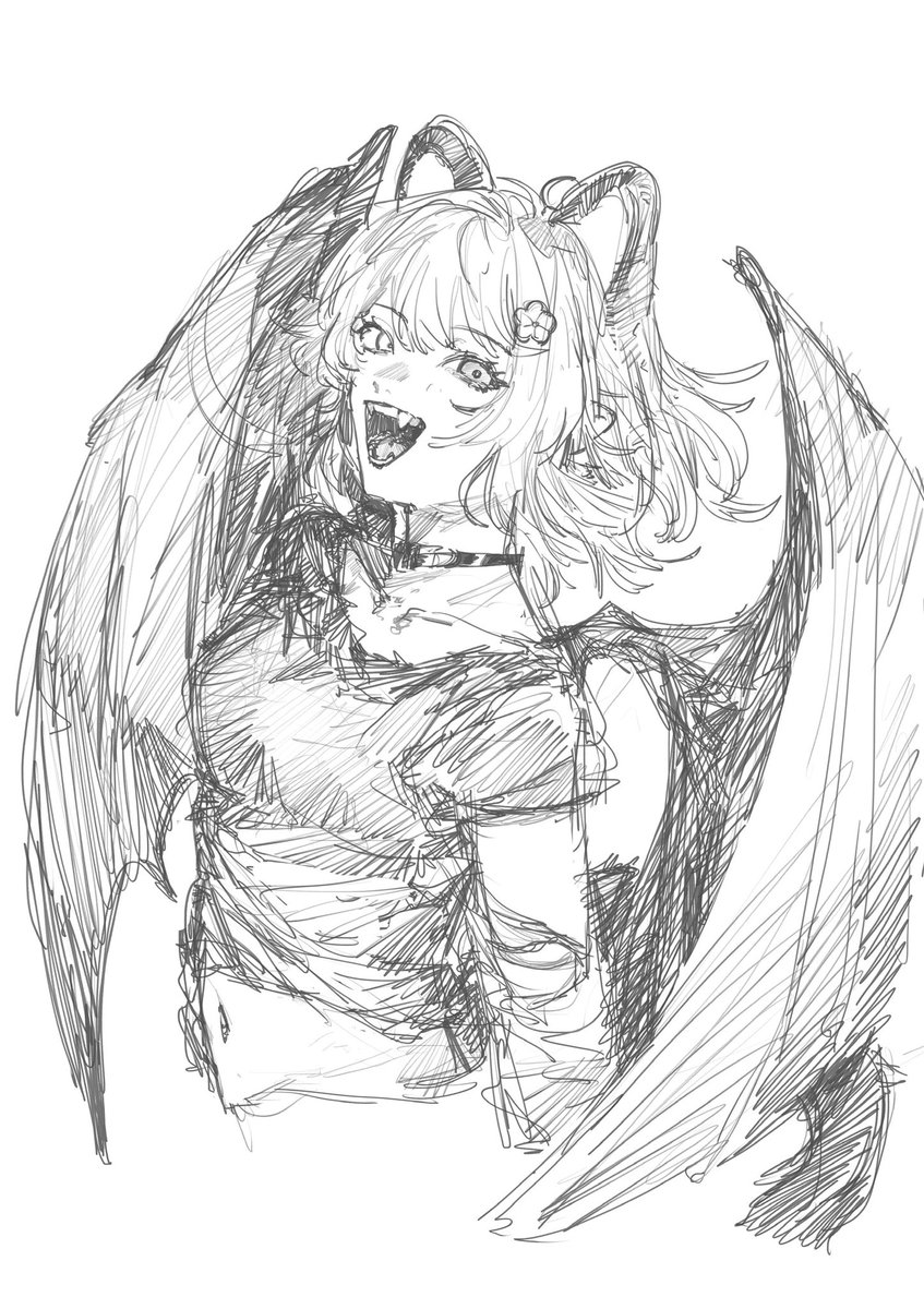 #今月描いた絵を晒そう
今月描いた🍹ちゃんは強そうだ💪 